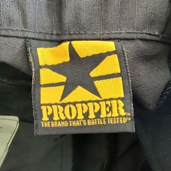 Brand New DBU Proper Men Medium Regular BDU Zip Fly Trouser Pants Black Military - Picture 13 of 13